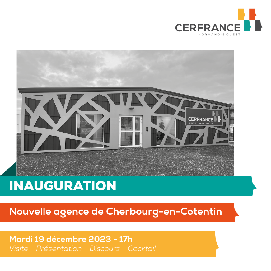 façade de l'agence à formes géométriques et, information date et horaire