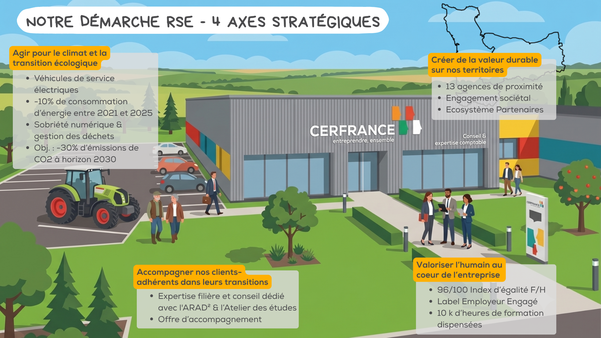 Rapport RSE infographie